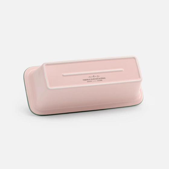 Forma na banana bread FABINI & Surová dcérka - Kameninová forma, růžová