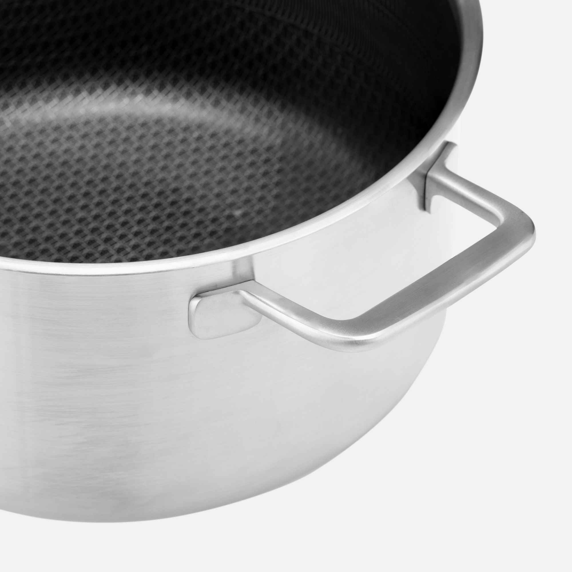 Hrnec FABINI & Těhotnej kuchař, ø 24 cm (4,5 l) - Nerezový beznýtový hrnec s hybridním povrchem z vícevrstvé nerezové oceli s poklicí