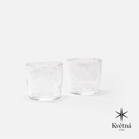Sada 2 skleniček z foukaného skla FABINI & Tomáš Kučera 200 ml, čirá