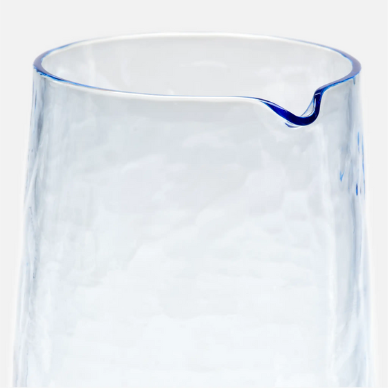 Skleněná karafa z foukaného skla FABINI & Tomáš Kučera 1 000 ml, modrá