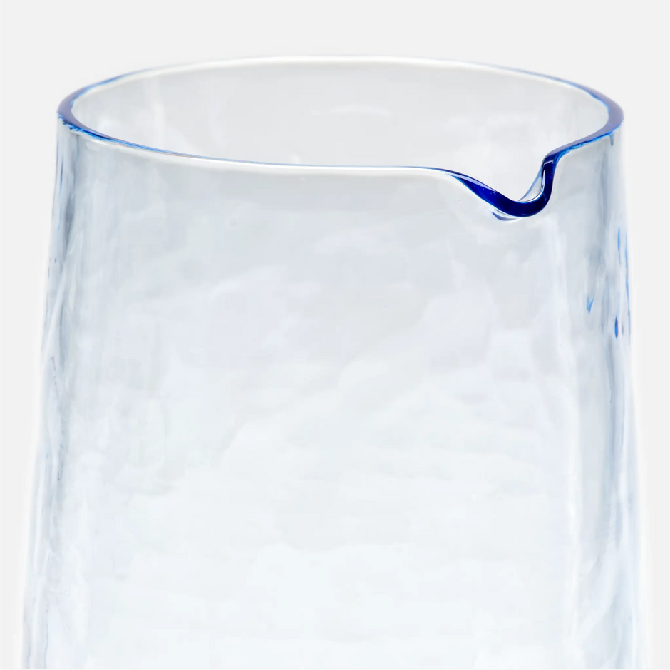 Skleněná karafa z foukaného skla FABINI & Tomáš Kučera 1 000 ml, modrá