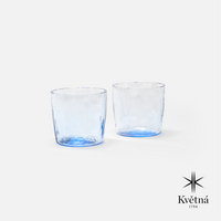 Sada 2 skleniček z foukaného skla FABINI & Tomáš Kučera 200 ml, modrá