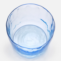 Sada karafy a 2 skleniček z foukaného skla FABINI & Tomáš Kučera, modrá