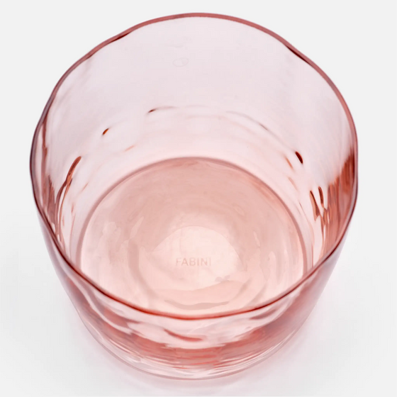 Sada 2 skleniček z foukaného skla FABINI & Tomáš Kučera 200 ml, světle růžová