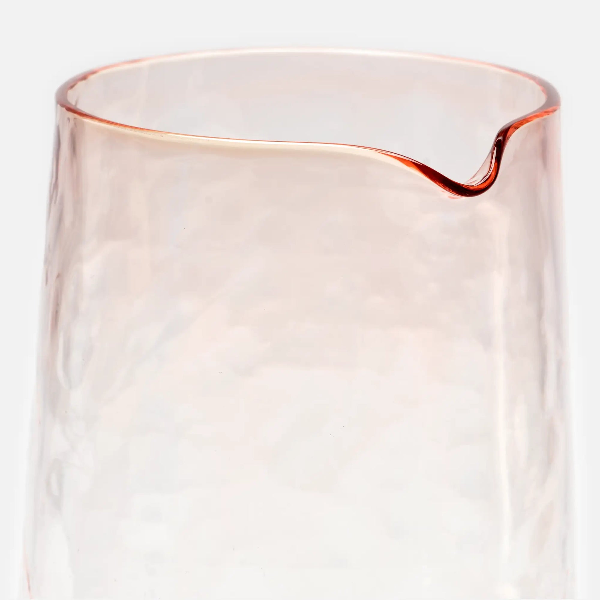 Skleněná karafa z foukaného skla FABINI & Tomáš Kučera 1 000 ml, světle růžová