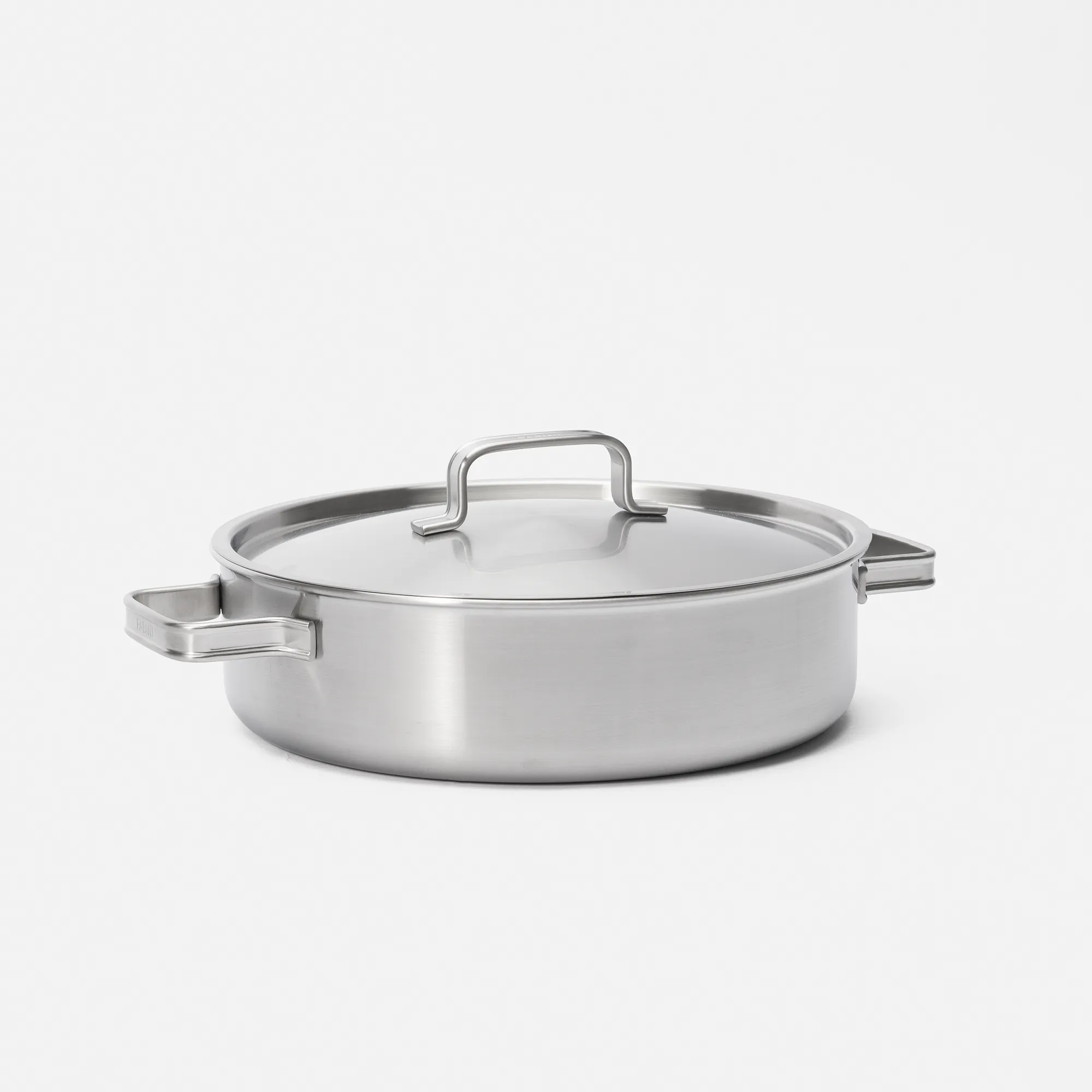 Servírovací tegame pánev Lucca 4.0 Standard, ø 28 cm (4l) - Nerezová beznýtová pánev z vícevrstvé nerezové oceli s poklicí