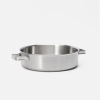 Servírovací tegame pánev Lucca 4.0 Standard, ø 28 cm (4l) - Nerezová beznýtová pánev z vícevrstvé nerezové oceli s poklicí