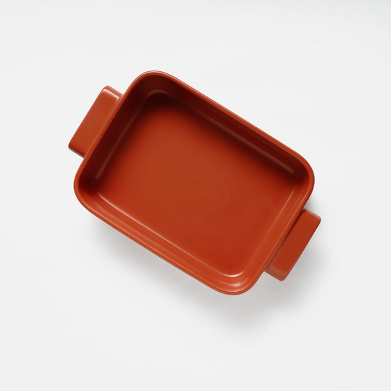 Zapékací mísa Terra, 24 x 18 cm - Kameninová zapékací mísa, červená