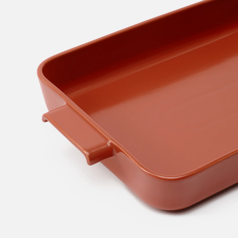 Sada mís Terra, 2 díly - Kameninové zapékací mísy, červená