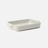 Zapékací mísa Terra, 33 x 24 cm - Kameninová zapékací mísa, krémová