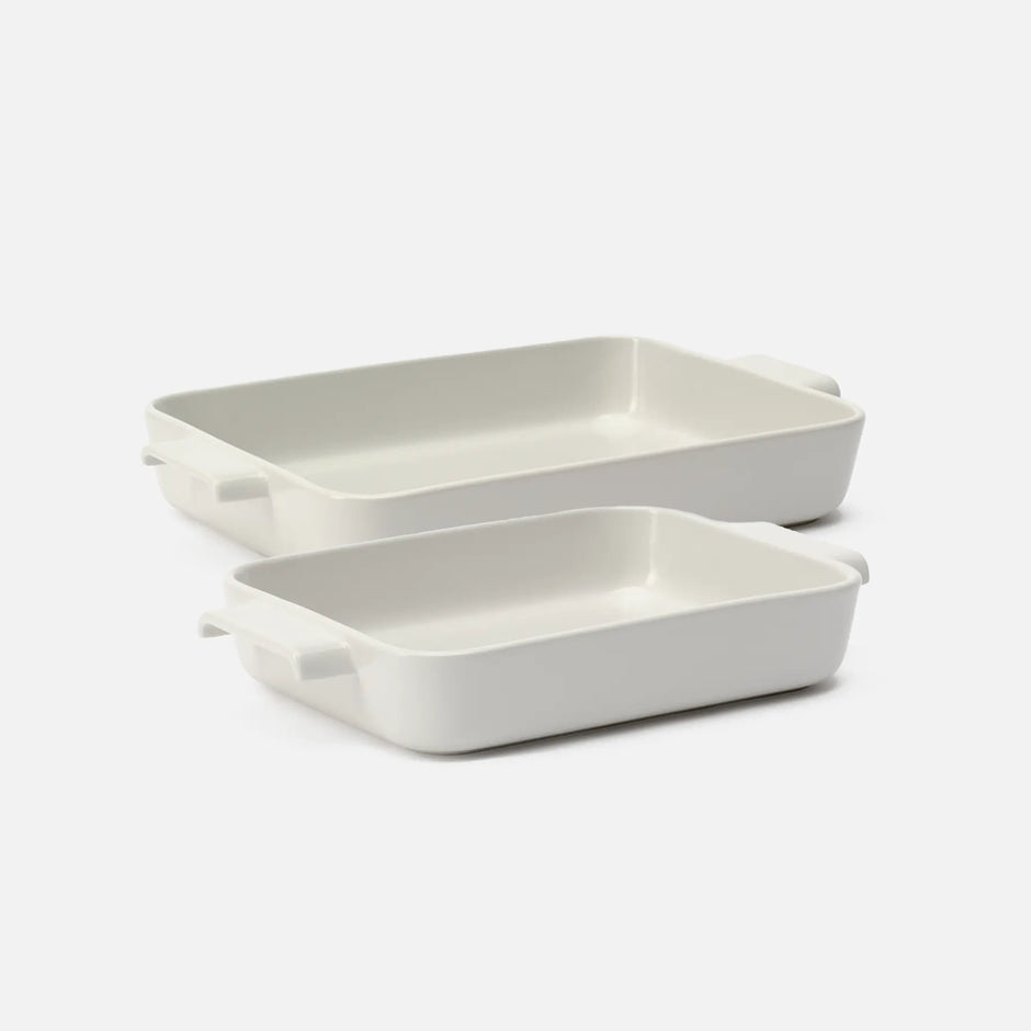 Sada mís Terra, 2 díly - Kameninové zapékací mísy, krémová