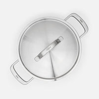 Hrnec FABINI & Pohlreich, ø 24 cm (8 l) - Nerezový beznýtový hrnec z pětivrstvé nerezové oceli s poklicí