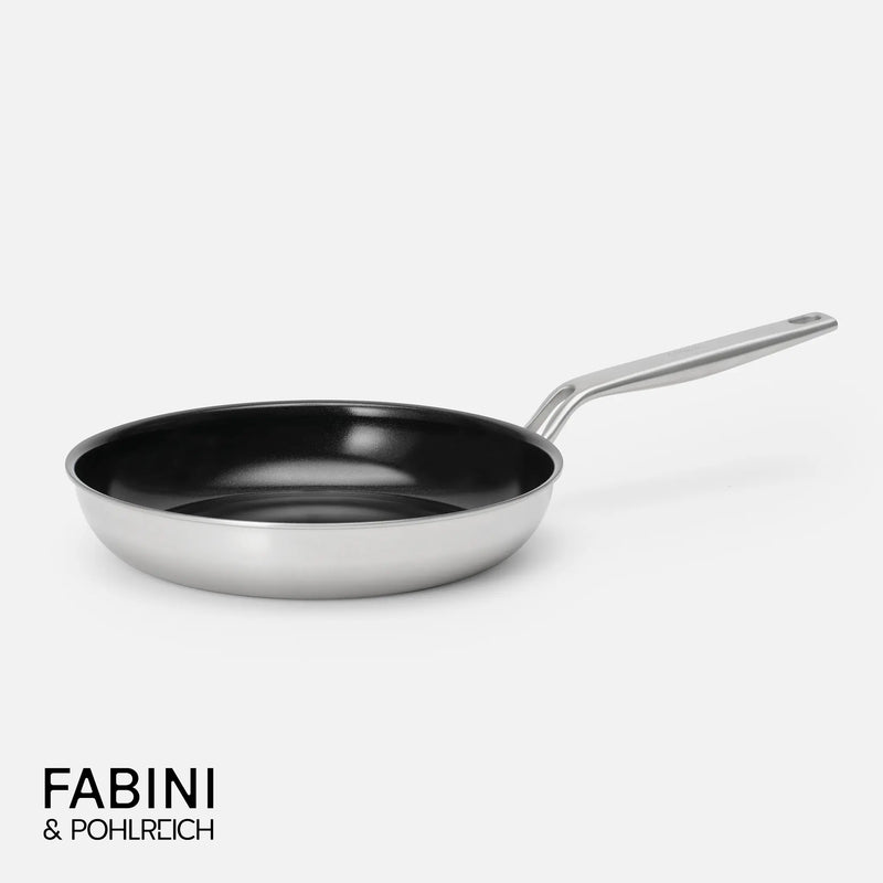 Pánev FABINI & Pohlreich, ø 26 cm - Nepřilnavá nerezová pánev z pětivrstvé nerezové oceli s keramickým povrchem bez poklice