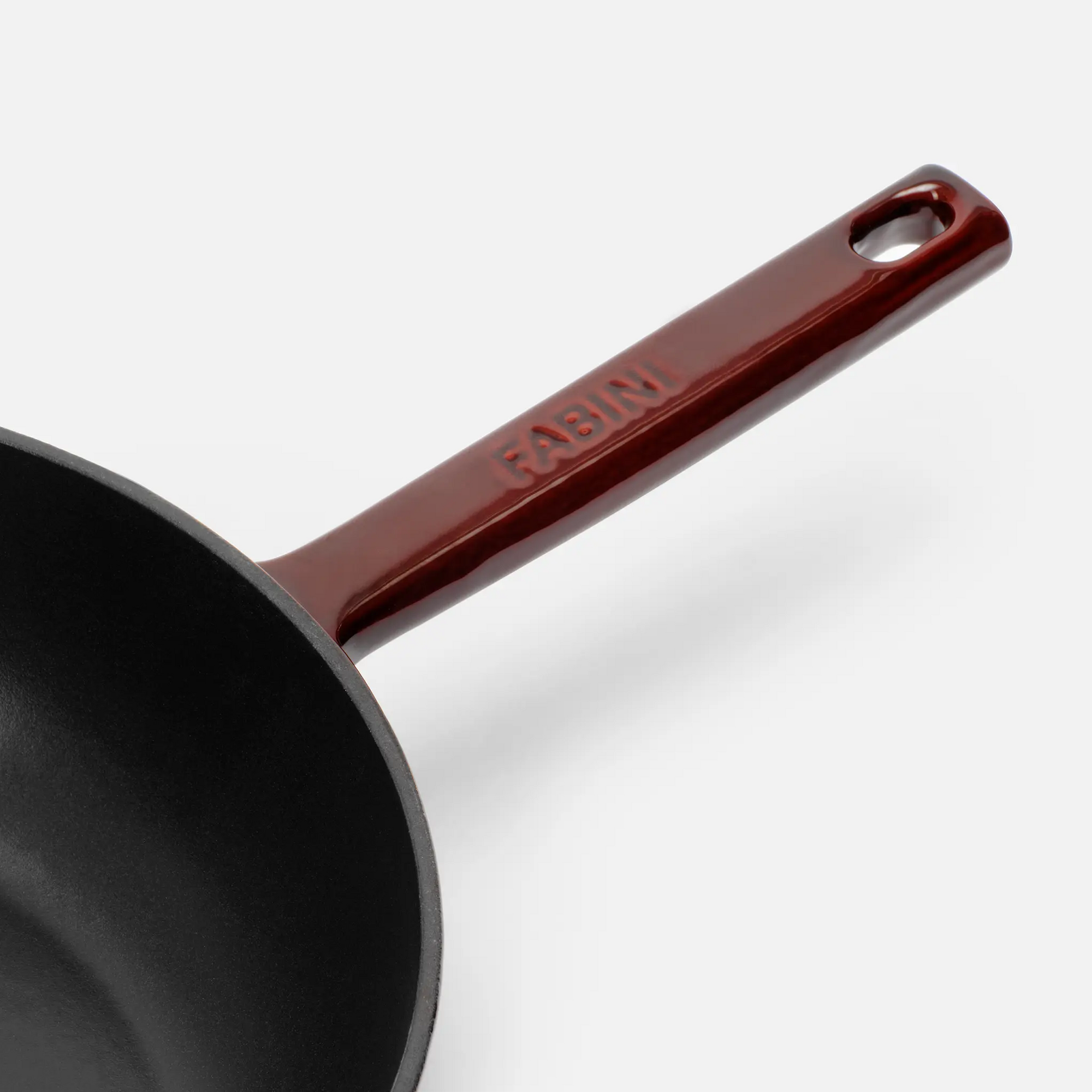 Hluboká pánev FABINI & Pohlreich, ø 26 cm - Smaltovaná litinová hluboká pánev, vínově červená