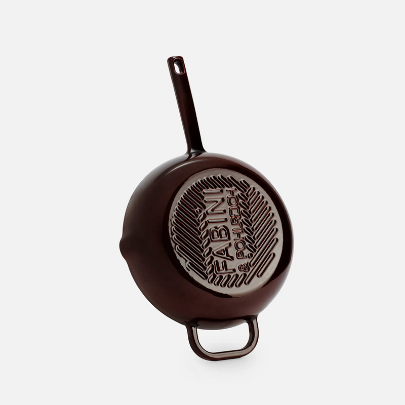 Hluboká pánev FABINI & Pohlreich, ø 26 cm - Smaltovaná litinová hluboká pánev, vínově červená