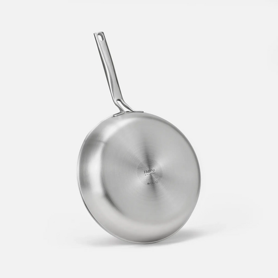 Pánev FABINI & Pohlreich, ø 30 cm - Nepřilnavá nerezová pánev z pětivrstvé nerezové oceli s keramickým povrchem bez poklice