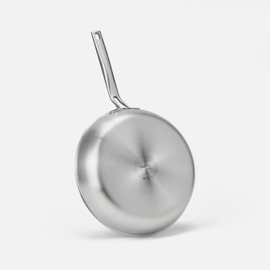 Pánev FABINI & Pohlreich, ø 30 cm - Nepřilnavá nerezová pánev z pětivrstvé nerezové oceli s keramickým povrchem bez poklice