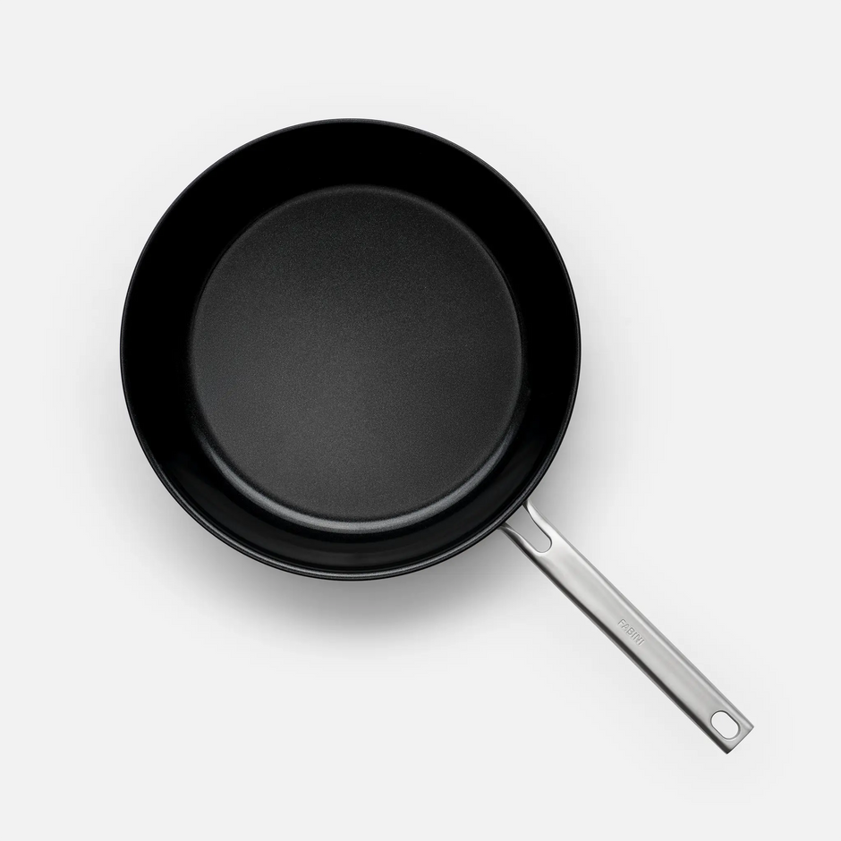 Pánev FABINI & Pohlreich, ø 30 cm - Nepřilnavá nerezová pánev z pětivrstvé nerezové oceli s keramickým povrchem bez poklice