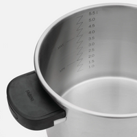 Tlakový hrnec FABINI & Pohlreich, ø 22 cm (6 l) - Nerezový tlakový hrnec
