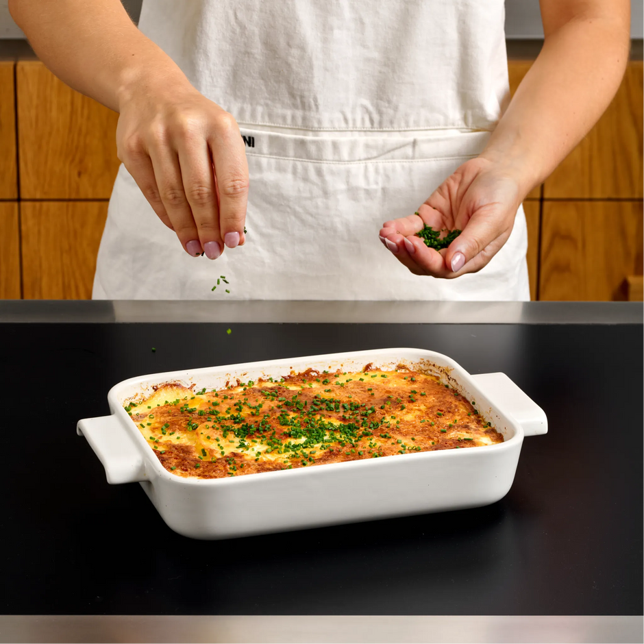 Sada mís Terra, 2 díly - Kameninové zapékací mísy, krémová