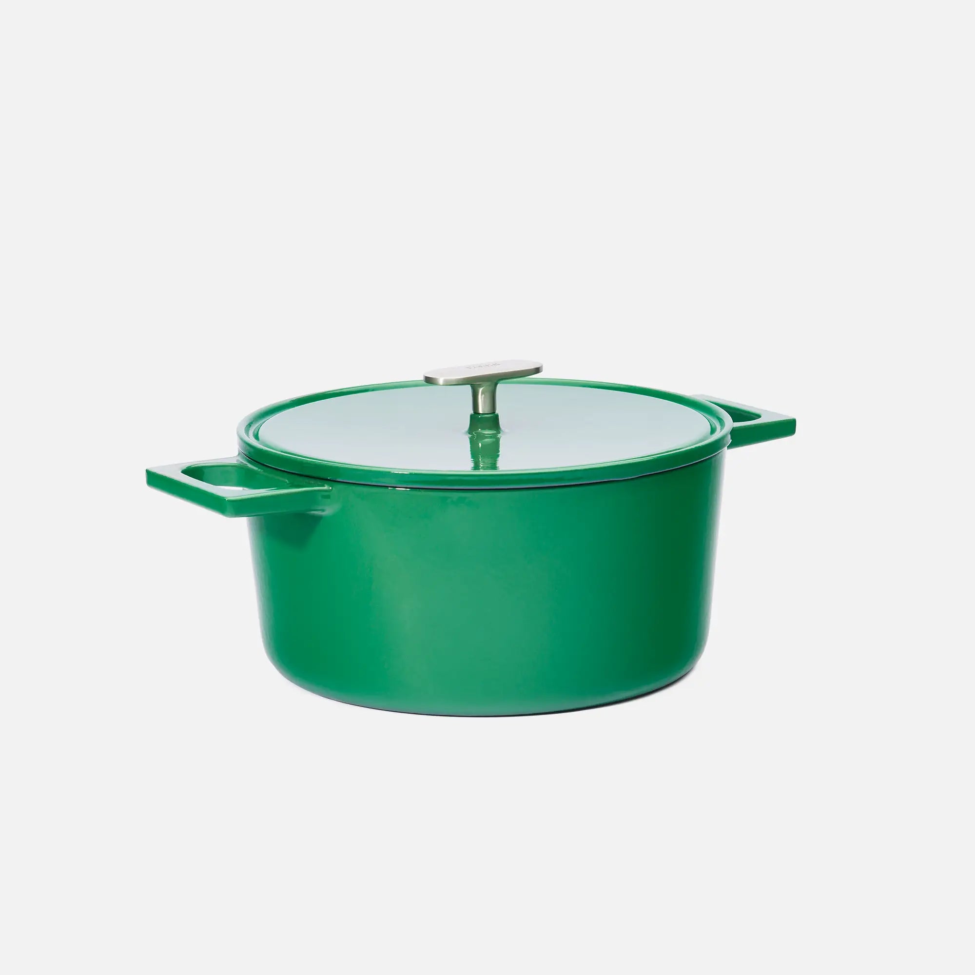 Kastrol Mattia 3.0 Standard, ø 26 cm (5,5 l) - Smaltovaný litinový kastrol s poklicí, lesklý zelený