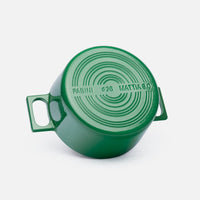 Kastrol Mattia 3.0 Standard, ø 26 cm (5,5 l) - Smaltovaný litinový kastrol s poklicí, lesklý zelený