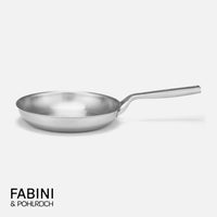 Pánev FABINI & Pohlreich, ø 26 cm - Nerezová beznýtová pánev z pětivrstvé nerezové oceli bez poklice