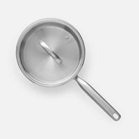 Rendlík FABINI & Punčochář, ø 20 cm (2 l) - Nerezový beznýtový rendlík z jednovrstvé nerezové oceli se skleněnou poklicí