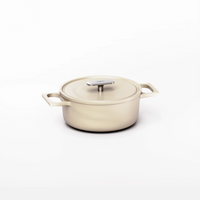 Smaltovaný litinový kastrol Mattia 3.0 s poklicí Ø 20 cm (2 l), krémový
