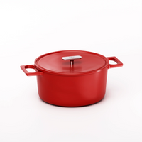 Smaltovaný litinový kastrol Mattia 3.0 s poklicí Ø 26 cm (6 l), červený