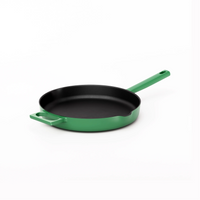 Smaltovaná litinová pánev Mattia 3.0 bez poklice Ø 26 cm, zelená