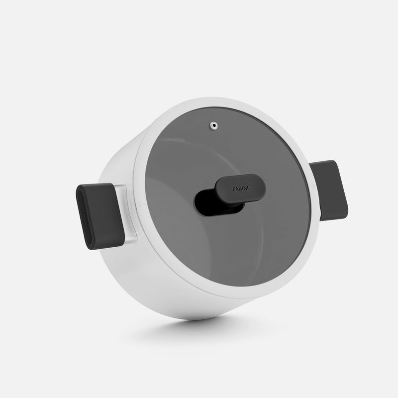Kastrol Meda 5.0 Economy, ø 24 cm (5,4 l) - Nepřilnavý hrnec s keramickým povrchem s poklicí, krémový
