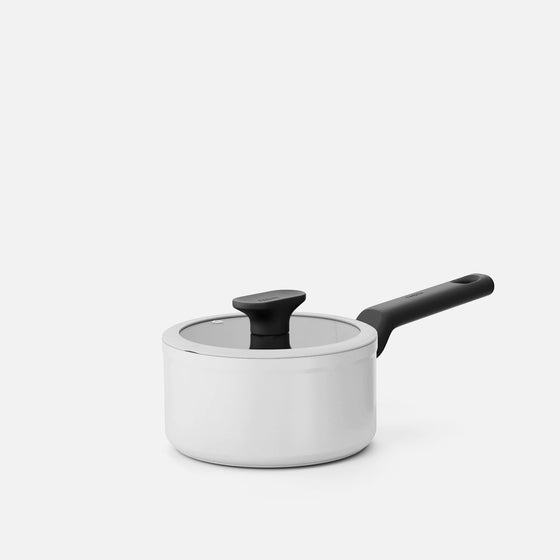 Rendlík Meda 5.0 Economy, ø 16 cm (1,2 l) - Nepřilnavý rendlík s keramickým povrchem s poklicí, krémový