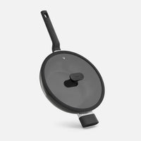 Wok pánev Meda 5.0 Economy, ø 28 cm - Nepřilnavá pánev s keramickým povrchem s poklicí, černá