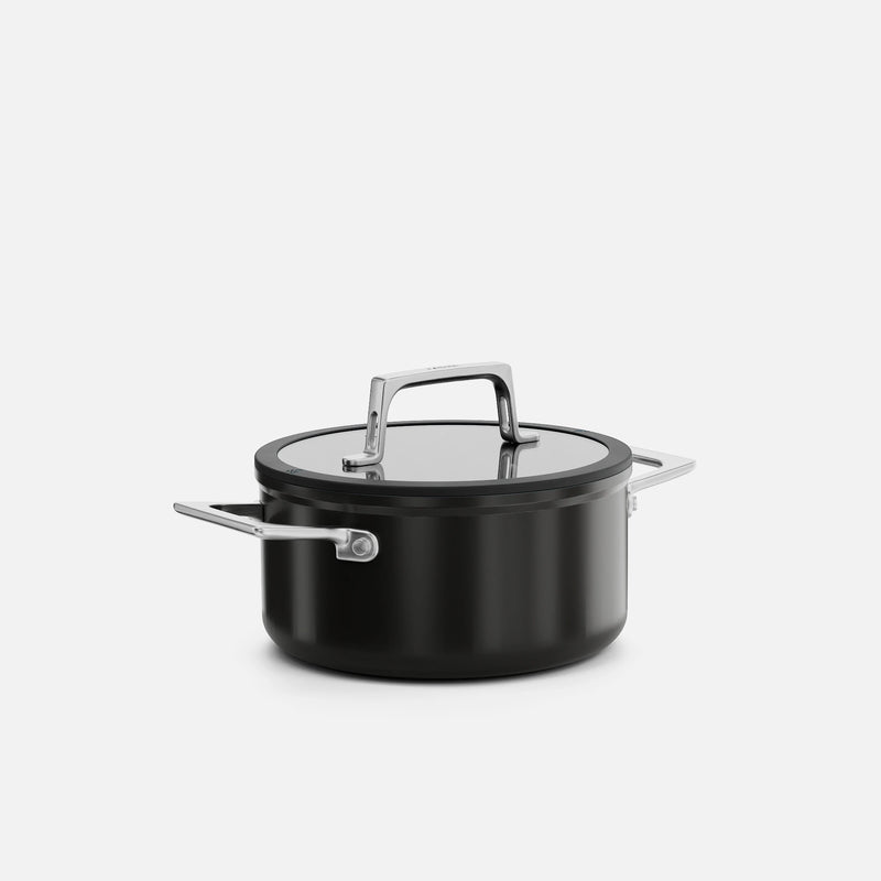 Hrnec Meda 5.0 Pro, ø 20 cm (2,6 l) - Nepřilnavý hrnec s keramickým povrchem s poklicí, černý