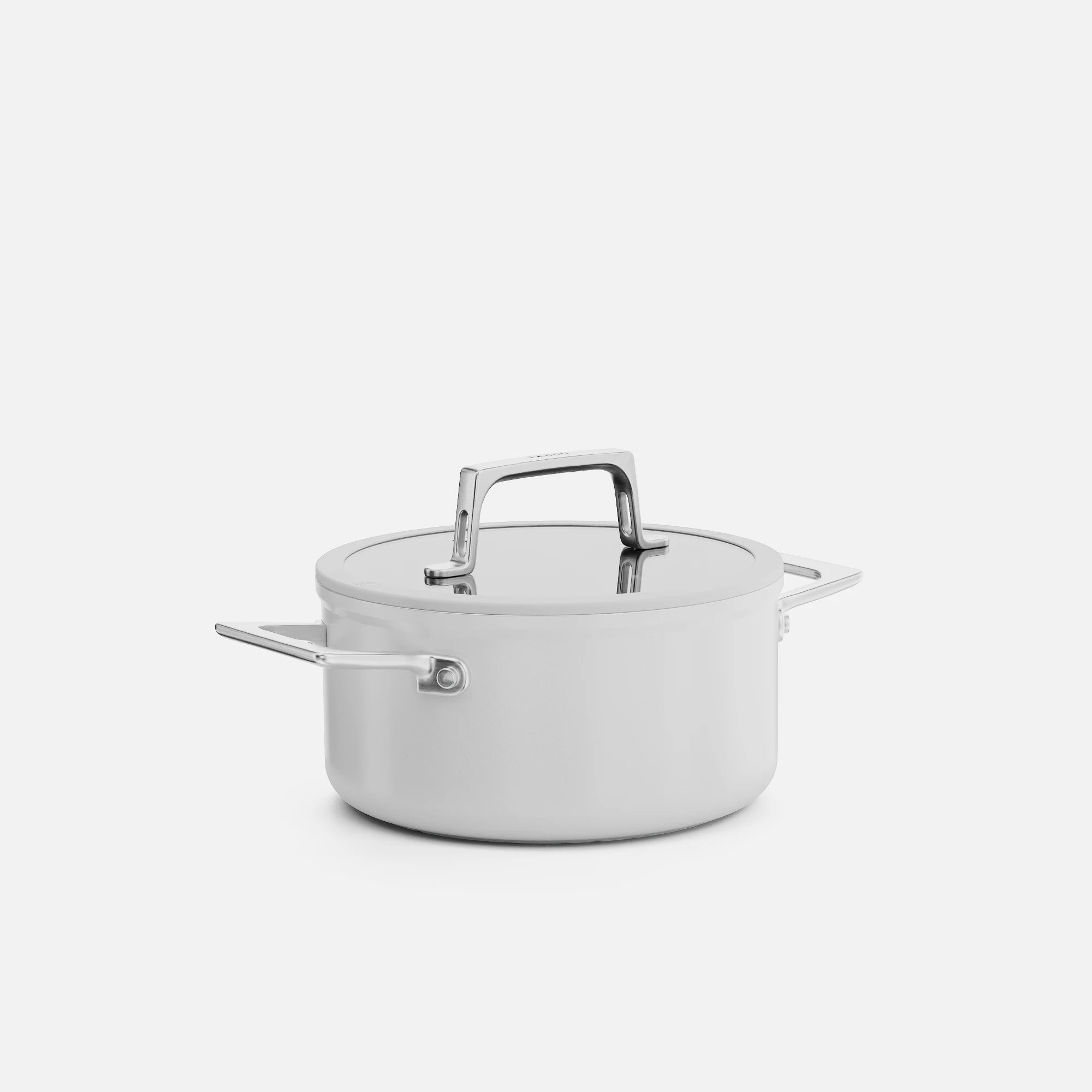 Hrnec Meda 5.0 Pro, ø 20 cm (2,6 l) - Nepřilnavý hrnec s keramickým povrchem s poklicí, světle šedý