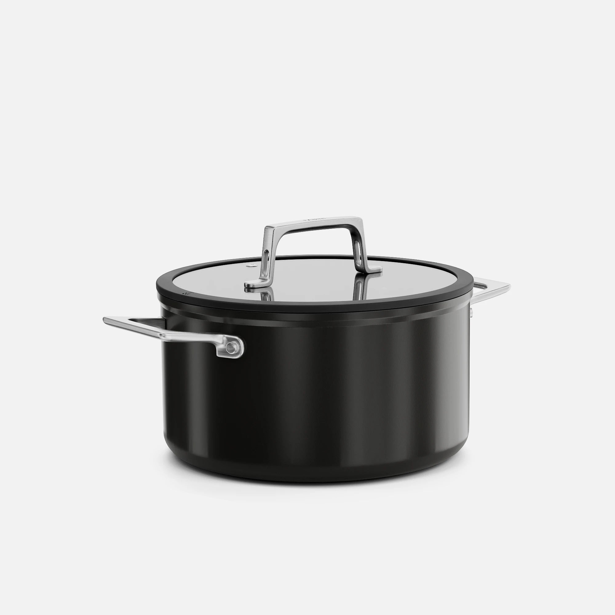 Kastrol Meda 5.0 Pro, ø 24 cm (5,4 l) - Nepřilnavý hrnec s keramickým povrchem s poklicí, černý