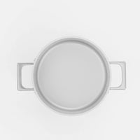 Kastrol Meda 5.0 Pro, ø 24 cm (5,4 l) - Nepřilnavý hrnec s keramickým povrchem s poklicí, světle šedý