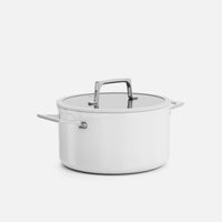 Kastrol Meda 5.0 Pro, ø 24 cm (5,4 l) - Nepřilnavý hrnec s keramickým povrchem s poklicí, světle šedý