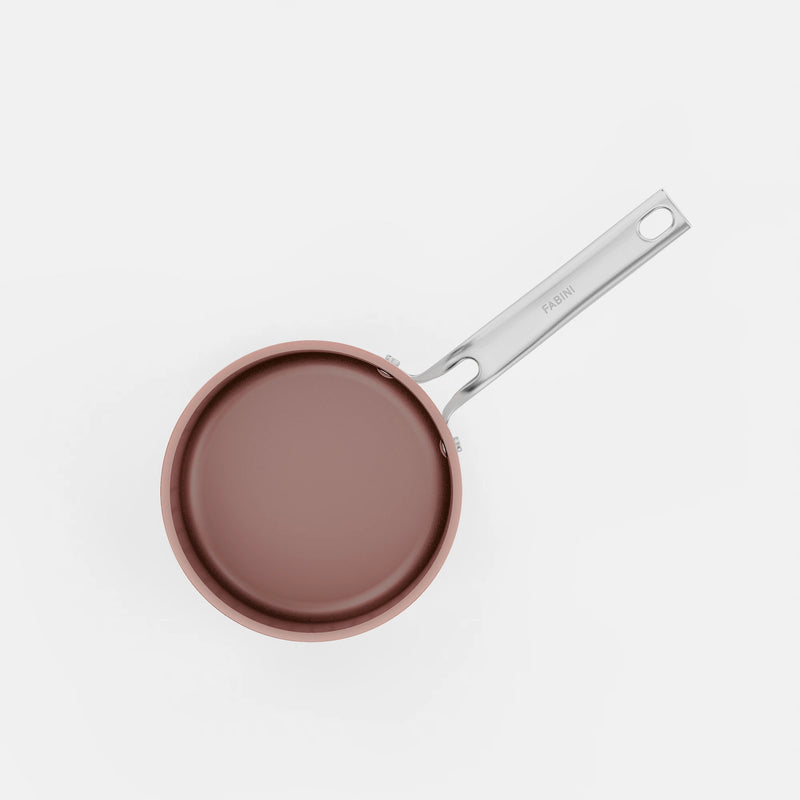 Rendlík Meda 5.0 Pro, ø 16 cm (1,2 l) - Nepřilnavý rendlík s keramickým povrchem s poklicí, broskvově růžový