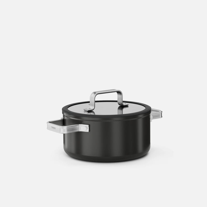 Hrnec Meda 5.0 Standard, ø 20 cm (2,6 l) - Nepřilnavý hrnec s keramickým povrchem s poklicí, černý