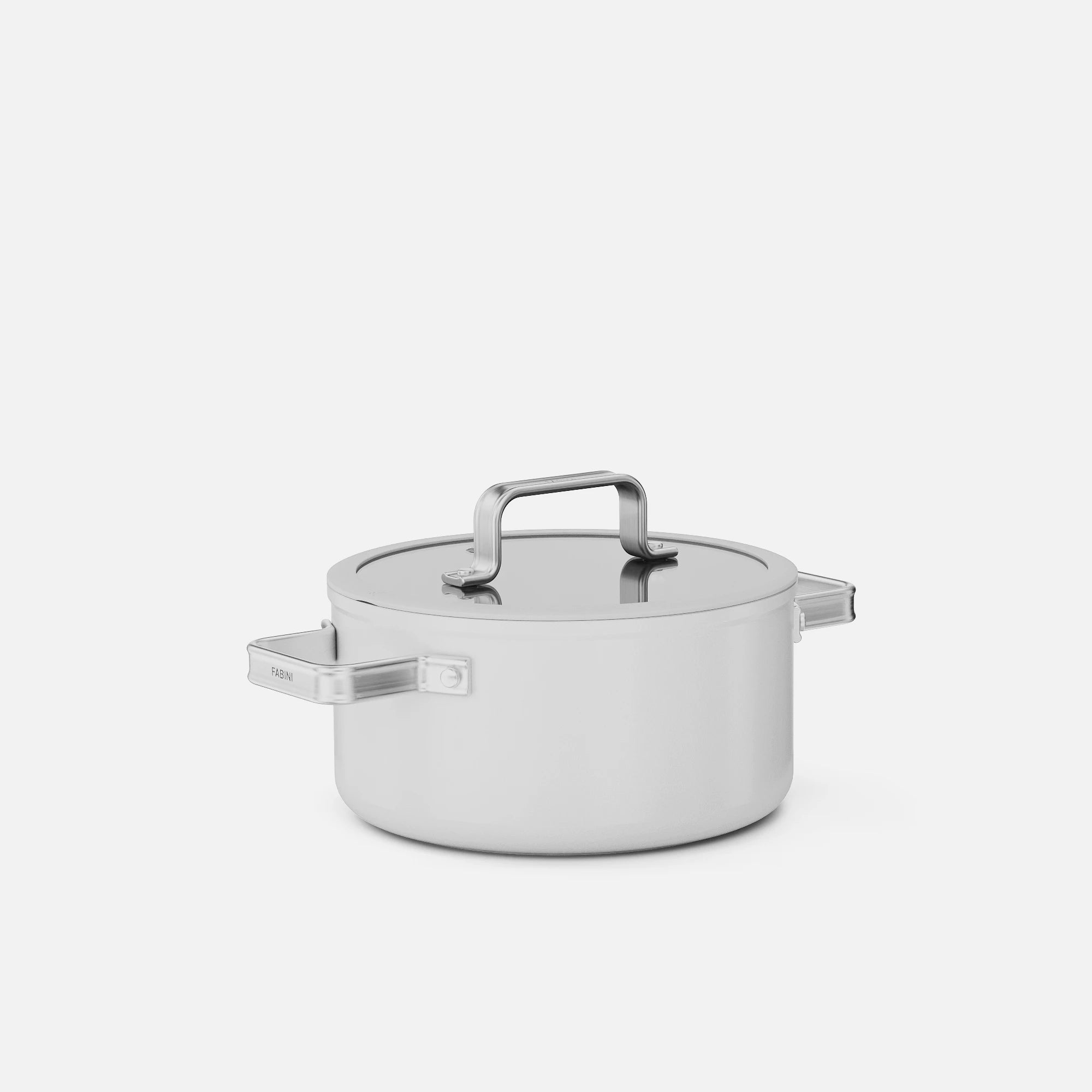 Hrnec Meda 5.0 Standard, ø 20 cm (2,6 l) - Nepřilnavý hrnec s keramickým povrchem s poklicí, krémový