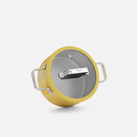 Hrnec Meda 5.0 Standard, ø 20 cm (2,6 l) - Nepřilnavý hrnec s keramickým povrchem s poklicí, žlutý