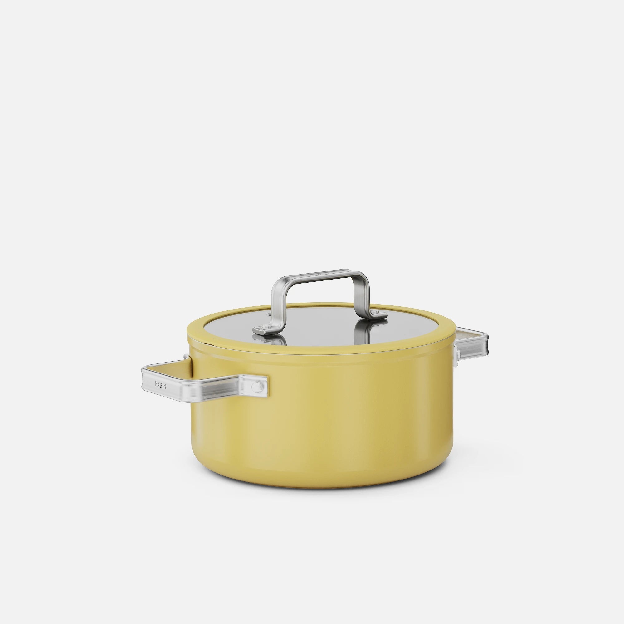 Hrnec Meda 5.0 Standard, ø 20 cm (2,6 l) - Nepřilnavý hrnec s keramickým povrchem s poklicí, žlutý
