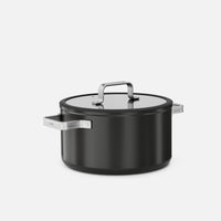 Kastrol Meda 5.0 Standard, ø 24 cm (5,4 l) - Nepřilnavý kastrol s keramickým povrchem s poklicí, černý