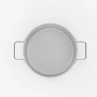 Kastrol Meda 5.0 Standard, ø 24 cm (5,4 l) - Nepřilnavý kastrol s keramickým povrchem s poklicí, krémový
