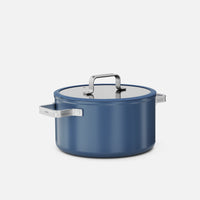 Kastrol Meda 5.0 Standard, ø 24 cm (5,4 l) - Nepřilnavý kastrol s keramickým povrchem s poklicí, modrý