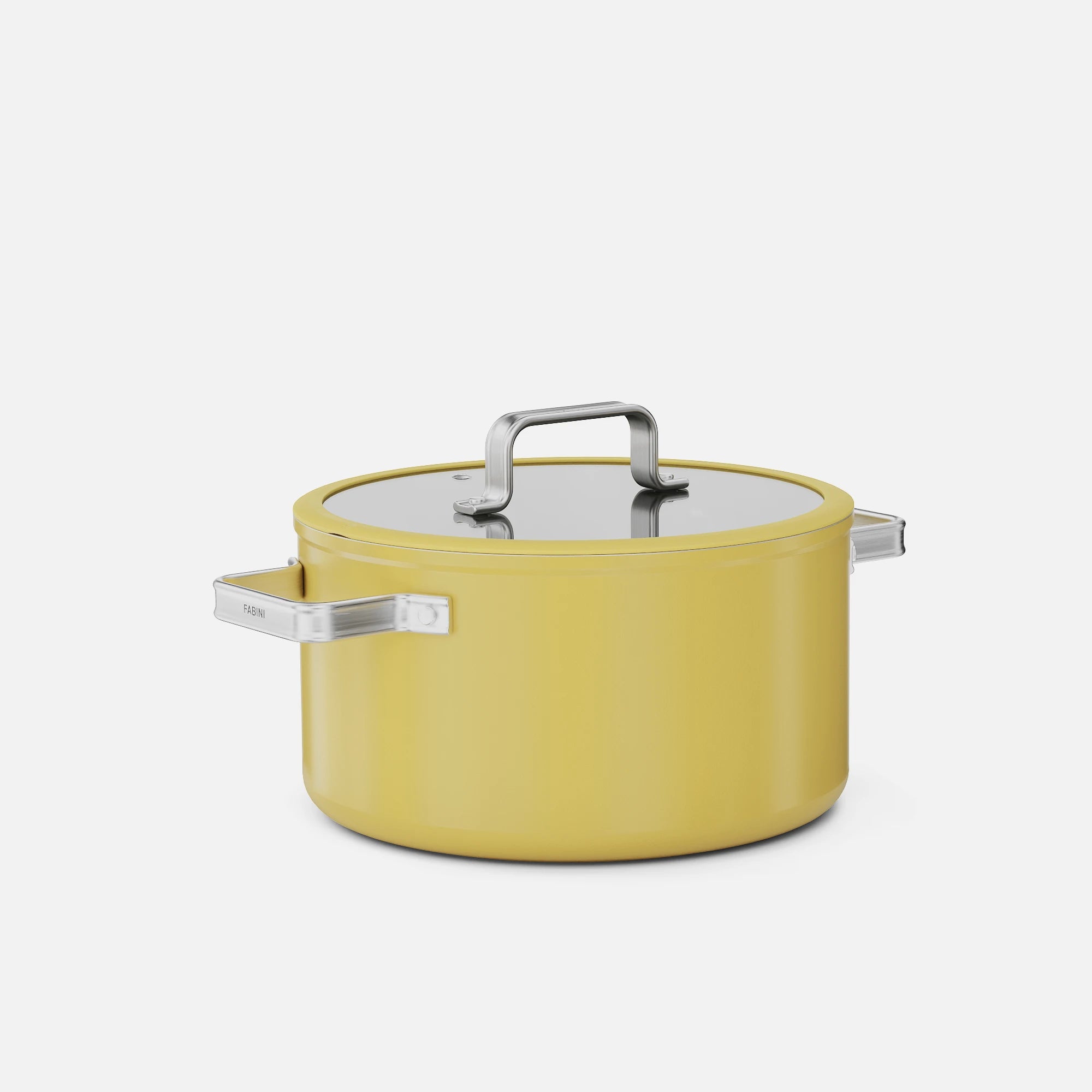 Kastrol Meda 5.0 Standard, ø 24 cm (5,4 l) - Nepřilnavý kastrol s keramickým povrchem s poklicí, žlutý