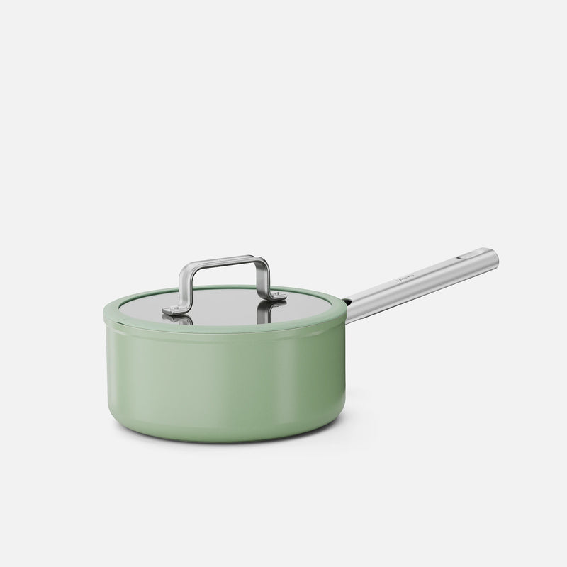 Rendlík Meda 5.0 Standard, ø 20 cm (2,4 l) - Nepřilnavý rendlík s keramickým povrchem s poklicí, šalvějově zelený