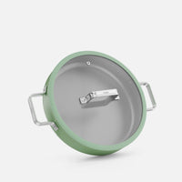 Poklice Meda 5.0 Standard, ø 28 cm - Skleněná poklice se silikonovým okrajem, šalvějově zelená